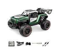 RC Monster Truck 1:14 Scale 4WD High Speed 30km/h Remote Control Car, Off-Road All Terrain Climbing Vehicle with 380 Motor and Full Proportional Control System, Electric Hobby Car Toy Gift