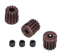 RC Motor Pinion Gear, 3Pcs 48DP RC 13T Pinion Gear with M3 Set Screw Compatible for 1/10 RC Car 3.175mm Shaft Brushless/Brushed Motor