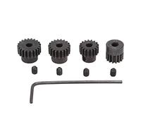 RC Motor Pinion Gear Set 48P 3.175mm, 15T 17T 19T 21T Precision Gears for 1/10 Brushless RC Car, Powder Metallurgy Anti - Rust Pinion Gear Set with Screws