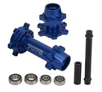 RC Motorcycle Wheel Hex Hubs Aluminum Durable Upgrade for LOSI 1/4 Promoto MX Electric Motorcycle (Blue)