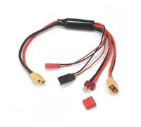 RC Multi Battery Adapter Cable, 4in1/8in1/11in1 with Banana/T-Plug/XT30/XT60/XT90/TRX/, Universal Converter for IMAX B6 B6AC(4in1)