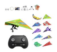 Rc Paper Airplane Kit Colorful Electric Remote Control Plane Craft Set
