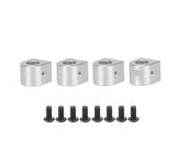 Rc Parts Accessories For Axial For SCX10 I II III For Capra 1/10 For LCG Lower Center Of Gravity Metal Body Post Mount RC Crawler Car Upgrade Replacement Parts(Silver)