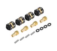 Rc Parts Accessories For SCX24 C10 For Gladiator For Bronco For AX24 1/24 1.0 Inch Wheel Rims Upgrade RC Crawler Car Accessories 7mm Hex Hub Extenders With Nuts