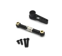 Rc Parts Accessories For SCY 16101 16102 16103 16104 16201 1/16 Metal 25T Servo Arm Horn Steering Link Rod RC Car Parts Accessories Replacement Repair(Black)