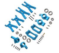 Rc Parts Accessories For Wltoys 184011 A949 A959 A969 A979 K929 1/18 RC Car Metal Upgrade Front Rear For Swing Arm BaseC Steering Cup With Bearing Replacement Parts(Blue)