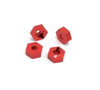 RC Parts Compatible With ARRMA 3S For SENTON For VORTEKS For Typhon For Rock For Granite 1/10 RC Car Parts 4pcs Metal 14mm Wheel Hex Hub Adapter(Red)