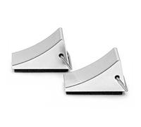RC Parts Compatible With Axial For SCX10 For Traxxas For TRX-4 D90 1/10 RC Crawler Car Parts 2pcs Metal Wheel Chocks Blocks Tyre Slip Stopper(Silver)