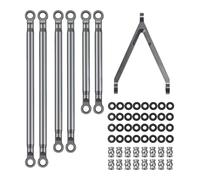 RC Parts Compatible With Axial For SCX24 For Gladiator 1/24 RC Crawler Car Parts Steering Link Rod Set Linkage Kit Steering Link Rod Set