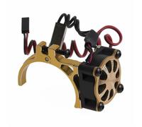 RC Parts Compatible With Axial SCX10 For Traxxas TRX4 For Tamiya 1/8 1/10 rc cars 540 550 3650 3660 Motor Heatsink Cooling Fan With Thermal Sensor(Yellow)