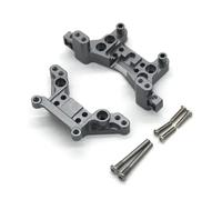 RC Parts Compatible With MJX H16 16207 16208 16209 16210 1/16 RC Car Upgrade Parts Accessories 2Pcs Metal Front And Rear Shock Tower(Grey)