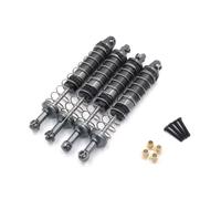 RC Parts Compatible With MN 999 1/10 RC Car Upgrade Replacement Accessories Parts Metal External For Spring Hydraulic Shock Absorber(Gray)