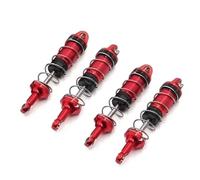 RC Parts Compatible With SCY 16101 16102 16103 1/16 RC Car Upgrade Modification Replacement Accessories Parts Metal Shock Absorber(Red)
