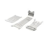 RC Parts Compatible With TAMIYA For Hotshot II 2024 58737 1/10 RC Car Upgrade Parts Accessories Steel For Chassis Armor Skid Plate Axle Protector For