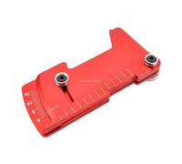 RC Parts Compatible With Tamiya For HSP For HPI 1/8 1/10 rc cars Adjustable Ruler Adjusting rc cars Wheel Rim Camber 15 Degrees For Hobby Tools CNC(Red)