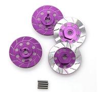 RC Parts Compatible With Tamiya For TT01 For TT02 94123 For Sakura D4 1/10 RC On Road For Racing Car Metal 12mm Wheel Hex Hub Adapter Brake Disc(Purple)