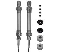 RC Parts Compatible With Traxxas For Slash For Hoss For Stampede 1/10 RC Car Upgrade Parts 2Pcs Steel Rear Drive Shaft Driveshaft CVD 6852R(Grey)
