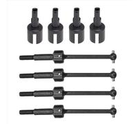 RC Parts Compatible With TT02 For TT-01 1/10 Remote Control Cars Upgrades Parts 8Pcs Metal Drive Shaft CVD Joint Differential Cup