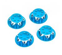 Rc Parts For 1/8 1/7 4PCS 17mm Tire Dustproof Lock Nut RC Model Car For Buggy Monster Truck Short Haul Truck Retrofit Repairs Accessories(Blue1)