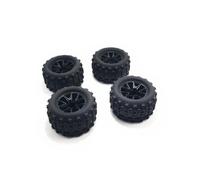 Rc Parts For 144001 124017 124007 4pcs Tires 82mm 42mm Wide Off Road 12MM Hex Adapter Upgrade Accessories Part