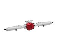 RC Parts For Axial AR44 90047 90046 AX90060 SCX10 II SCX10 II 1/10 RC Crawler Upgrade Aluminum Alloy CNC Front Rear Axle Set 30T/8T(Silver,Rear)
