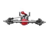 RC Parts For Axial AR44 90047 90046 AX90060 SCX10 II SCX10 II 1/10 RC Crawler Upgrade Aluminum Alloy CNC Front Rear Axle Set 30T/8T(Gray,Front)