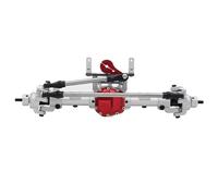 RC Parts For Axial AR44 90047 90046 AX90060 SCX10 II SCX10 II 1/10 RC Crawler Upgrade Aluminum Alloy CNC Front Rear Axle Set 30T/8T(Silver,Front)