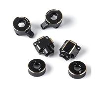 RC Parts For Axial For Bronco For Wrangler Models SCX30 1/30 Steering Knuckles - Brass Upgrade Set Diff Covers&Rear Hub Weights(1Set)