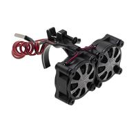 RC Parts For Axial For SCX10 For Traxxas For TRX4 1/8 1/10 rc cars 540 550 3650 3660 Motor Heatsink Cooling Fan With Thermal Sensor(Black)