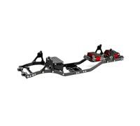 RC Parts For Axial For SCX10 II For Rock 1/10 Off Road Truck RC Crawler Carbon Fiber Girder 4MM Metal Car For Chassis Frame Body Kit Parts(Black)