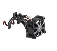 RC Parts For Axial SCX10 For Traxxas TRX4 For Tamiya 1/8 1/10 rc cars 540 550 3650 3660 Motor Heatsink Cooling Fan With Thermal Sensor(Black)