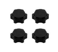RC Parts For Buggy Truck For Hop-Up For HSP For Axial For HPI 1/8 RC For Hobby Car 17mm Aluminum Wheel Hub Hex Nut Fine Anti-Dust Cover(Black)