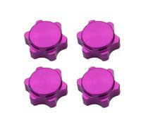 RC Parts For Buggy Truck For Hop-Up For HSP For Axial For HPI 1/8 RC For Hobby Car 17mm Aluminum Wheel Hub Hex Nut Fine Anti-Dust Cover(Purple)