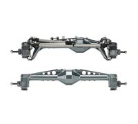 RC Parts For Capra For Wraith F9 1/10 Aluminum Machined Front Rear Offset Portal Axle With Constant Velocity Driveshift Link Mount RC(Gray,1set)