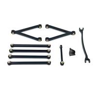 Rc Parts For FMS FCX24M For Camel Cup D110 For Defender For Range 1/24 Found Pull Rod Accessories Upgrade Parts Replacement Repair Modification(Black)