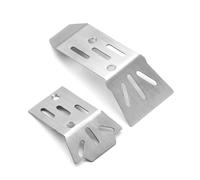 RC Parts For Granite For Grom For Arrma 1/18 rc cars Upgrade Accessories 2pcs Stainless Steel Front And Rear For Chassis Armor Protector
