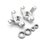 Rc Parts For HS 18301 18302 18311 18312 18321 18322 1/18 RC Metal Parts Steering Cup Fittings Remote Control Cars(Silver)