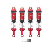 RC Parts For Hyper Go 14301 14302 14303 1/14 Metal Front Rear Hydraulic Oil Shock Absorbers 60MM Hole To Hole RC Car Upgrade Part(Red)