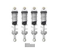RC Parts For Hyper Go 14301 14302 14303 1/14 Metal Front Rear Hydraulic Oil Shock Absorbers 60MM Hole To Hole RC Car Upgrade Part(Silver)