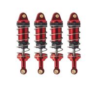 Rc Parts For MJX For Hyper Go 14301 14302 1/14 Metal Front And Rear Hydraulic Shock Absorbers Hole To 60MM Rc Car Upgrade Parts(Red)