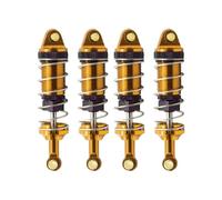 Rc Parts For MJX For Hyper Go 14301 14302 1/14 Metal Front And Rear Hydraulic Shock Absorbers Hole To 60MM Rc Car Upgrade Parts(Yellow)