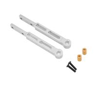 RC Parts For MN For MN82 MN82S MN82Pro 1/12 Aluminum Alloy Rear Axle Suspensions Links Kit RC Car Truck Upgrade Accessories(Silver)