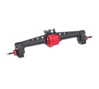 Rc Parts For SCX10 III 1/10 RC Crawler Car Aluminum AR45P Offset Front Rear Portal Axle Set With 3-Section CVD Driveshaft Two Servo Mount(Black,Rear Axle)