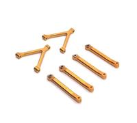 Rc Parts For SG-2801 For Mini D90 1/28 Metal Fixed Tie Rods Linkage Kit Alloy Version RC Car Upgrade Modified Parts Accessories Replacement(Yellow)