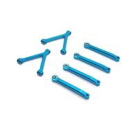 Rc Parts For SG-2801 For Mini D90 1/28 Metal Fixed Tie Rods Linkage Kit Alloy Version RC Car Upgrade Modified Parts Accessories Replacement(Blue)