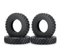 RC Parts For Tamiya 1/14 Front Rear Wheel Rim Hubs Rubber Tyres With Foam Inserts Truck Trailer Tractor RC Car Tires Model(22mm Tires-4Pcs)