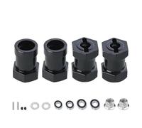 Rc Parts For Tamiya CW-01 CW01 Lunch Box Midnight Pumpkin For Monster For Beetle WR02 Metal 12mm Wheel Hex Hub Adapter Upgrade Parts Accessories(Black)