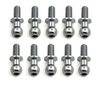 Rc Parts For Tamiya For TT01 For TT02 For Sakura D5 1/10 10Pcs M3 Metal Hex Ball Head Screws RC Drift Car Spare Parts(Gray)