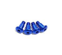Rc Parts For Tamiya For TT02 For TT-02 For TT02B 1/10 4pcs Metal M4 Step Screw RC Car Upgrade Parts Accessories(Blue)