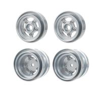 RC Parts For Tamiya Grasshopper For Hornet For Mighty Frog For Buggy Champ For Fast Attack Alu Bead Lock Wheel Set Wheel Hub RC(Silver)